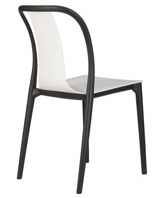 Стул обеденный DOBRIN ADAM, черный/белый