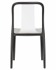 Стул обеденный DOBRIN ADAM, черный/белый