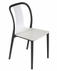 Стул обеденный DOBRIN ADAM, черный/белый