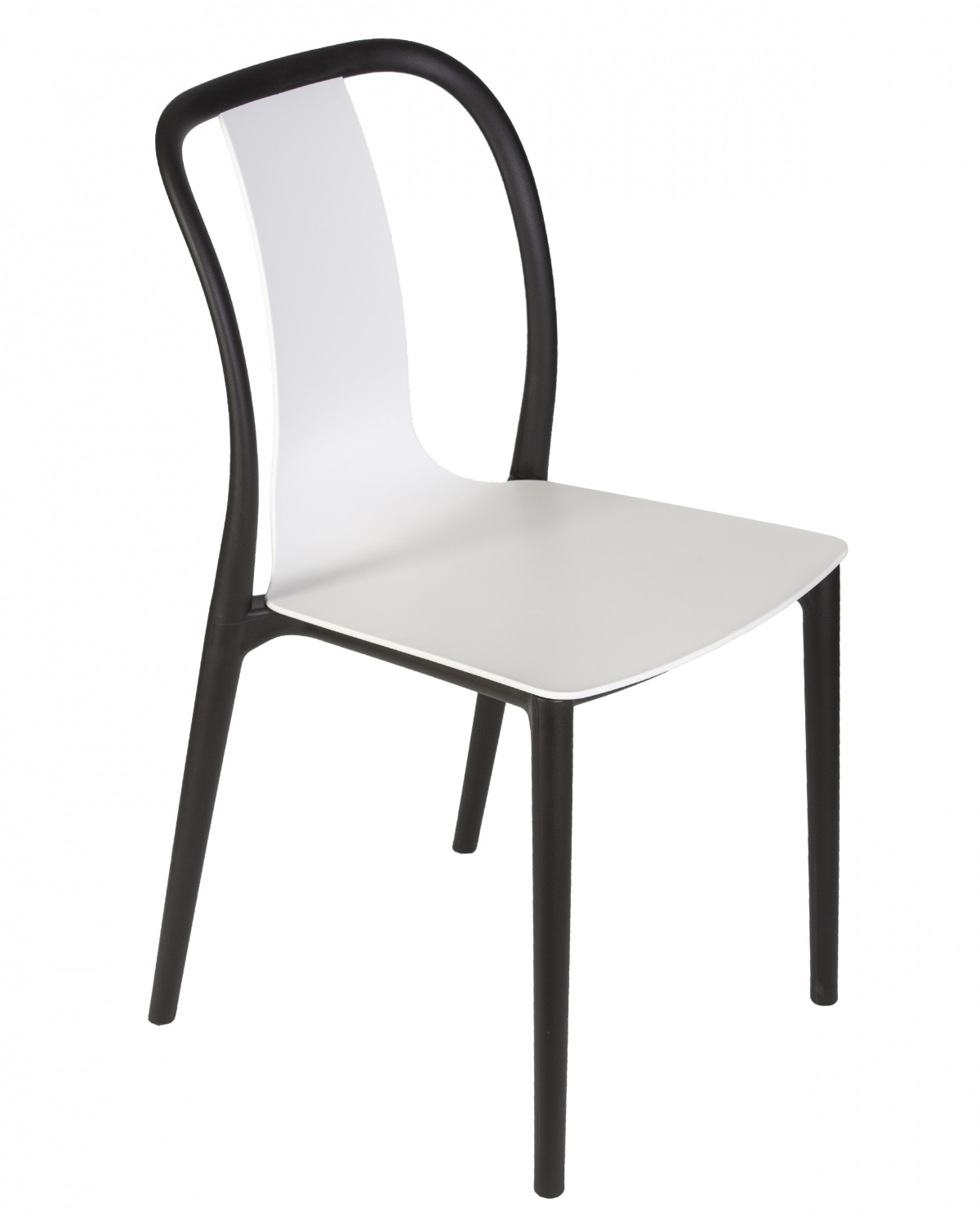 Стул обеденный DOBRIN ADAM, черный/белый