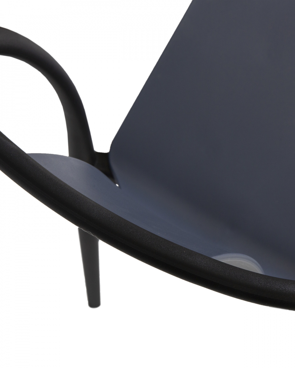 Стул обеденный DOBRIN ADAM, черный/серо-голубой