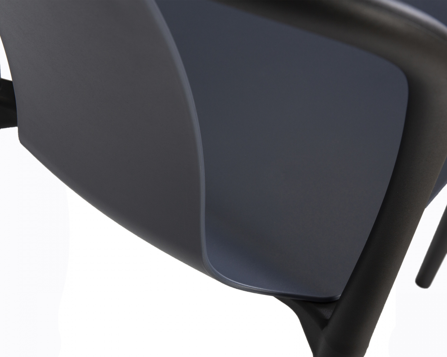 Стул обеденный DOBRIN ADAM, черный/серо-голубой