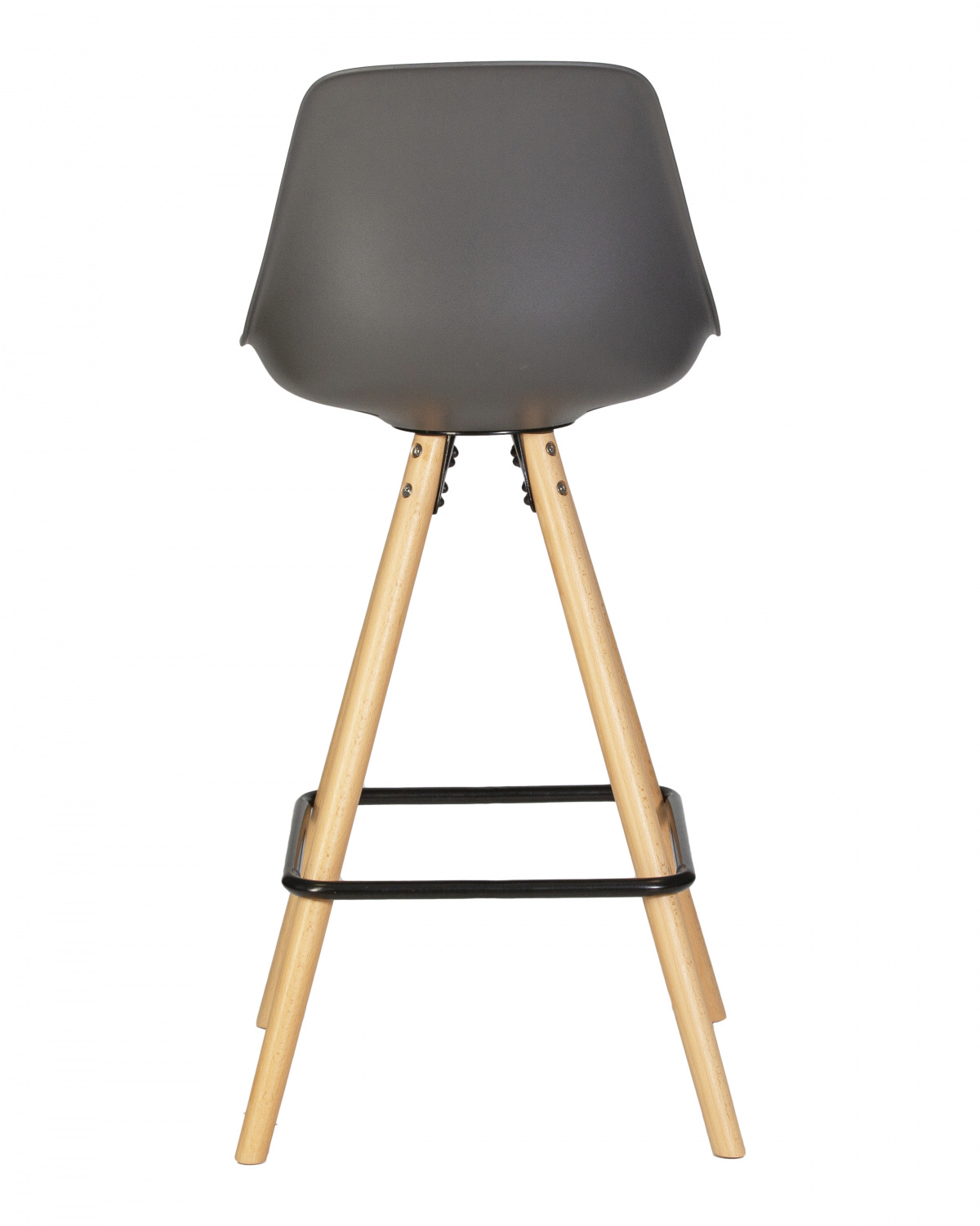 Стул полубарный DOBRIN RONNI, ножки светлый бук, тёмно-серый (GR-04)