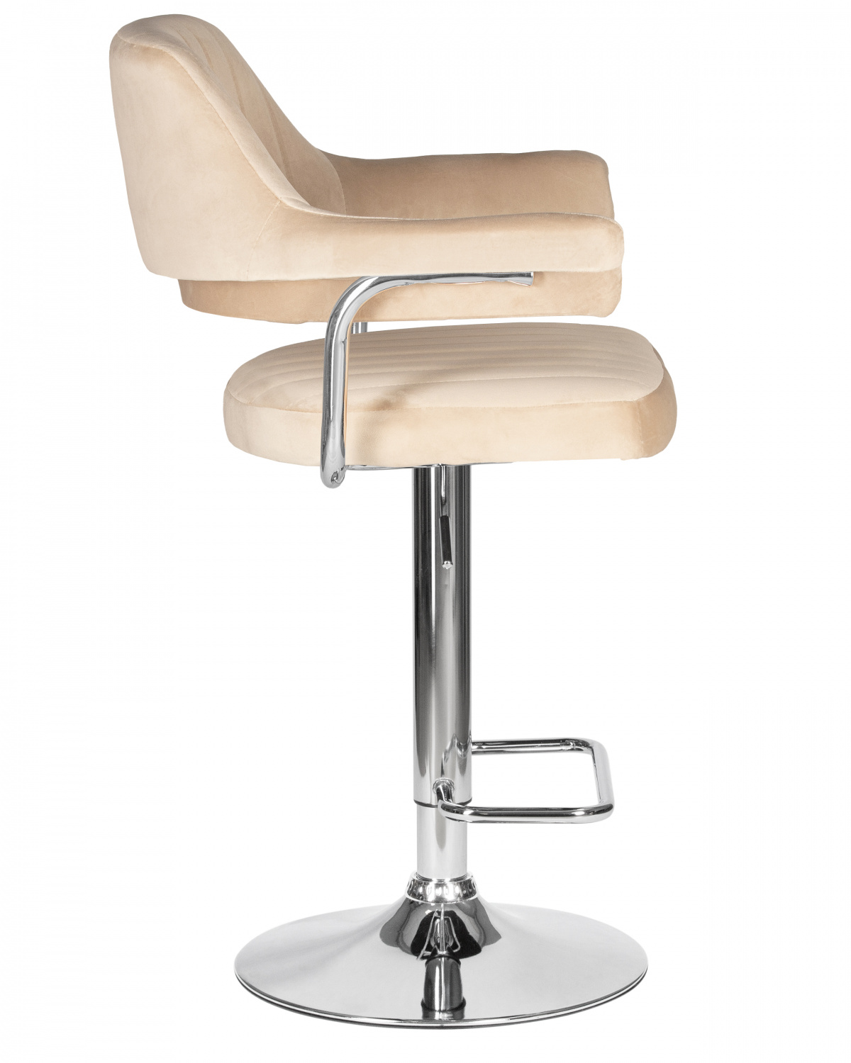 Стул барный DOBRIN CHARLY, бежевый велюр (MJ9-10)