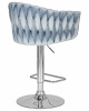 Стул барный DOBRIN MARCEL, пудрово-голубой велюр (MJ9-74)