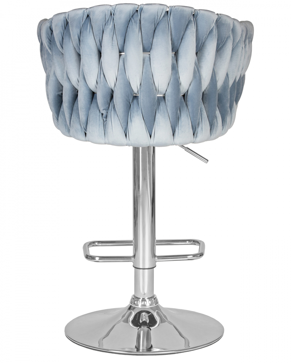 Стул барный DOBRIN MARCEL, пудрово-голубой велюр (MJ9-74)