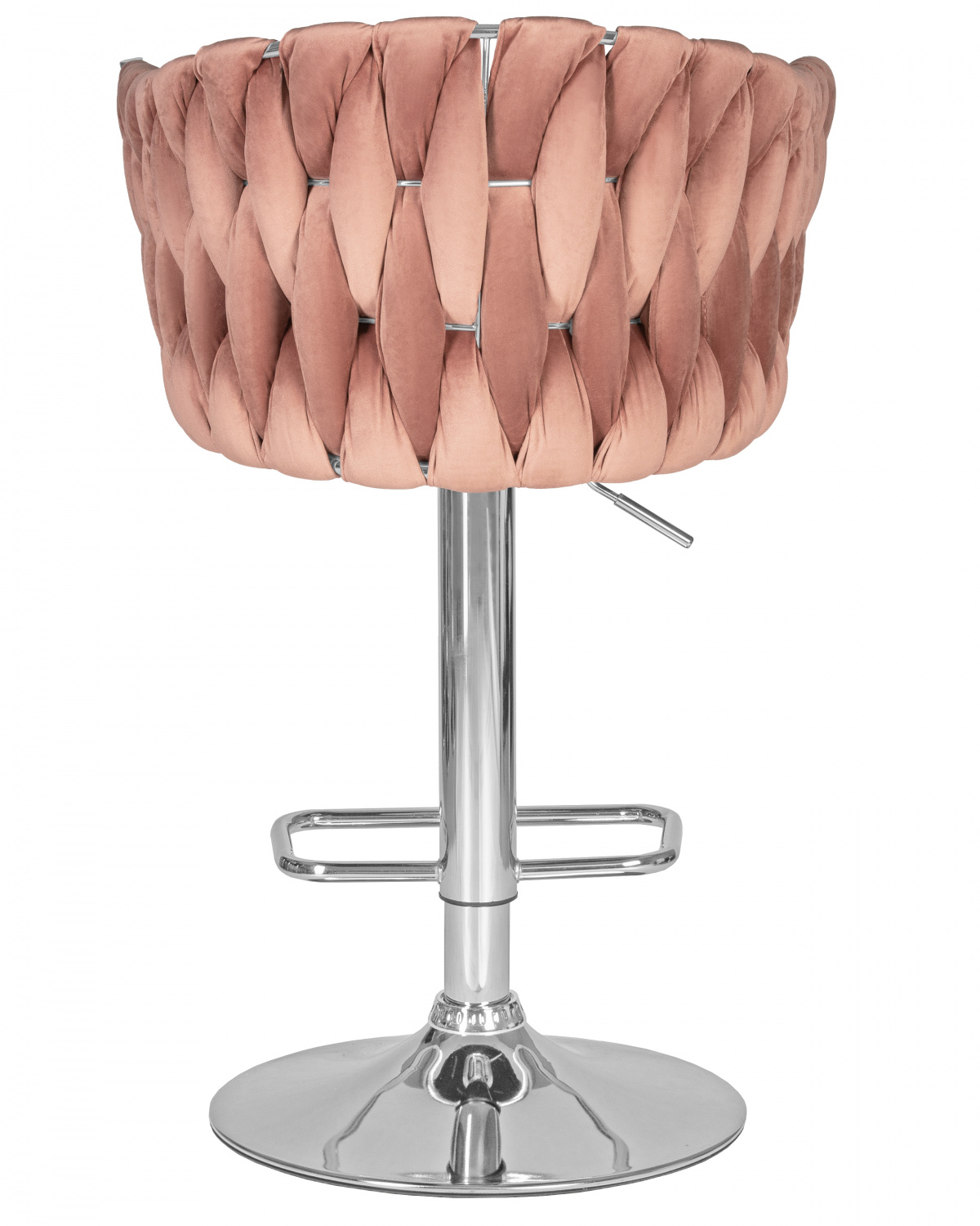 Стул барный DOBRIN MARCEL, пудрово-розовый велюр (MJ9-32)