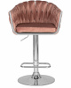 Стул барный DOBRIN MARCEL, пудрово-розовый велюр (MJ9-32)