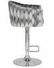 Стул барный DOBRIN MARCEL, серый велюр (MJ9-75)