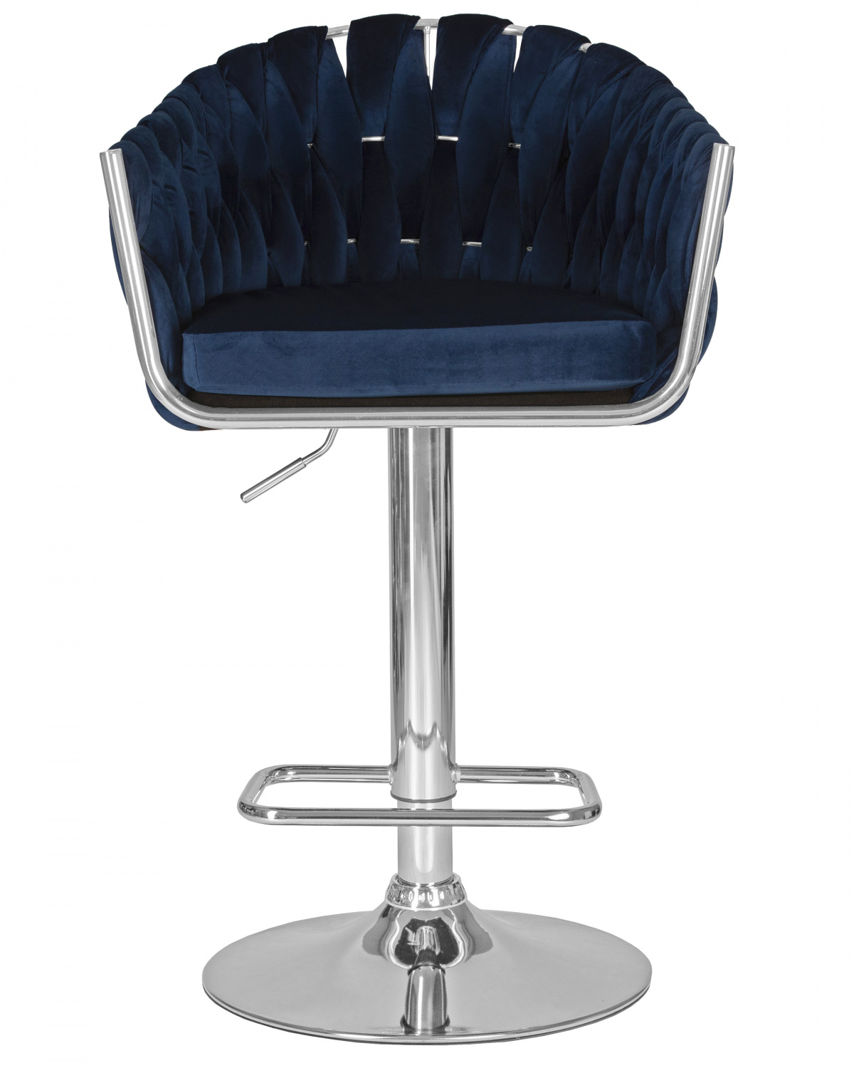 Стул барный DOBRIN MARCEL, синий велюр (MJ9-117)