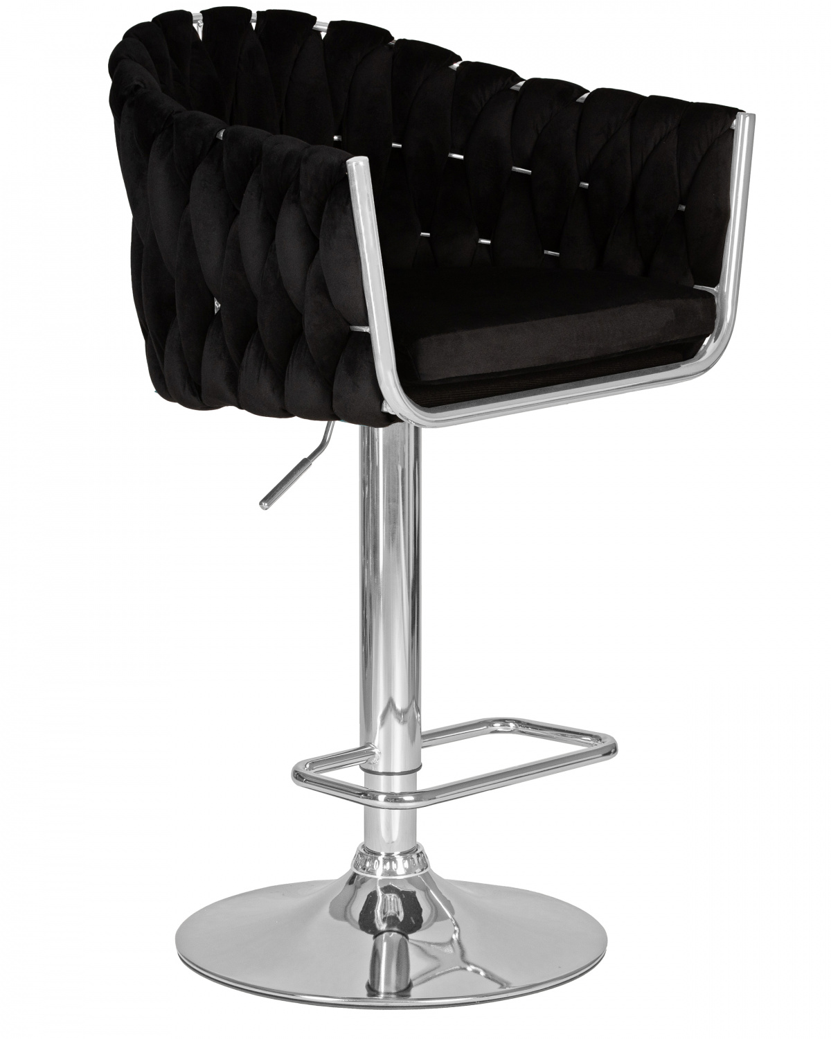 Стул барный DOBRIN MARCEL, черный велюр (MJ9-101)