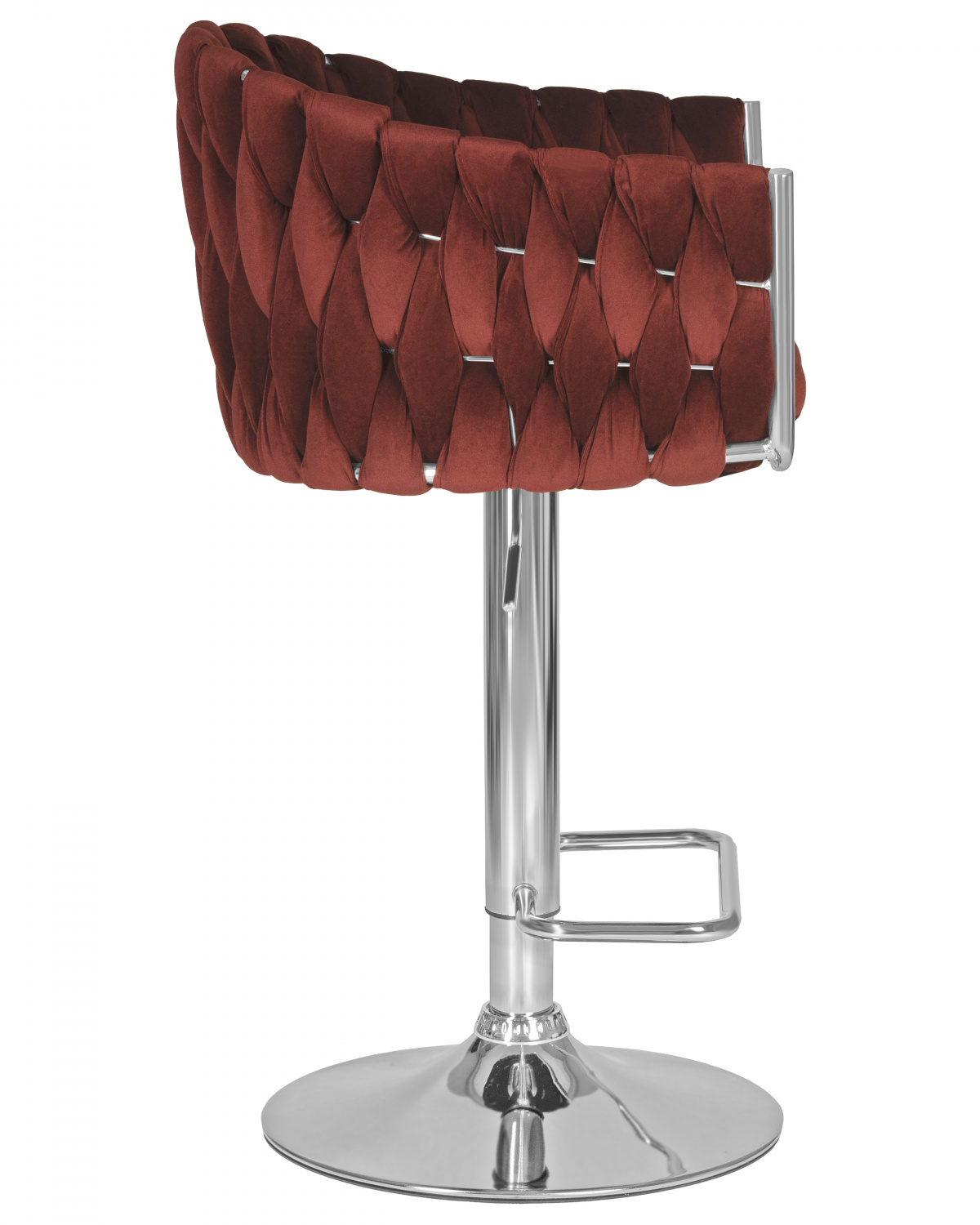 Стул барный DOBRIN MARCEL, винный велюр (MJ9-35)
