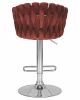 Стул барный DOBRIN MARCEL, винный велюр (MJ9-35)