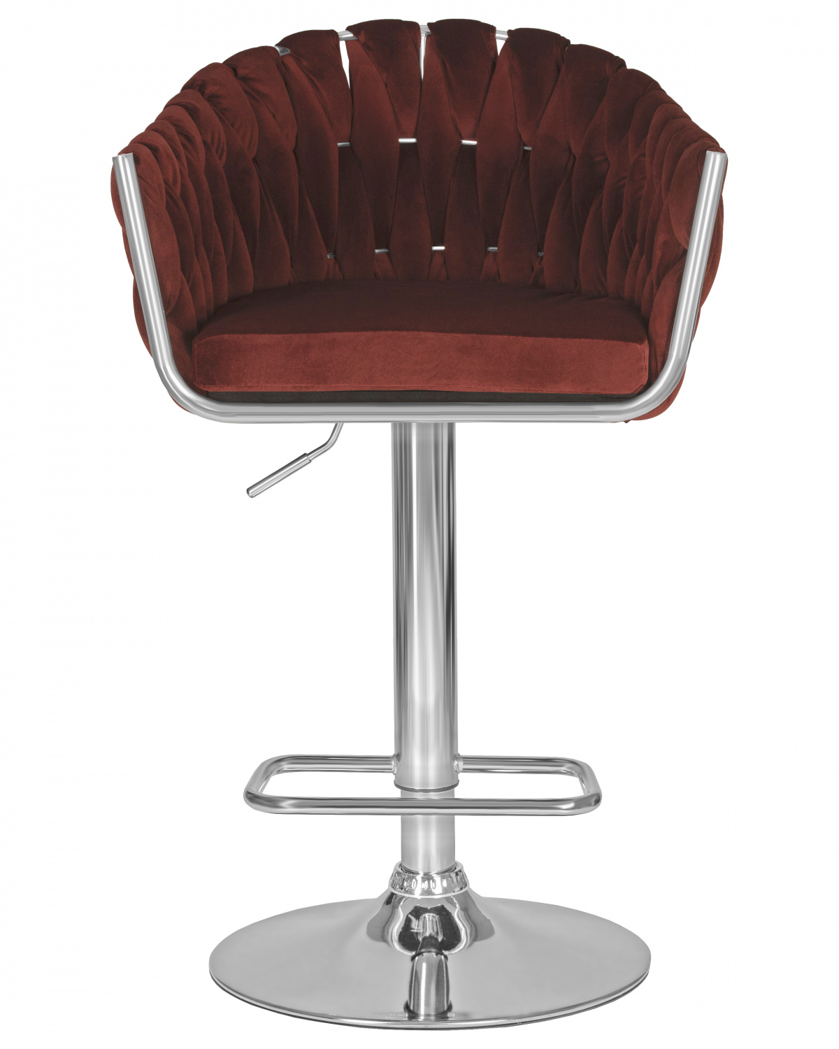 Стул барный DOBRIN MARCEL, винный велюр (MJ9-35)