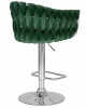 Стул барный DOBRIN MARCEL, зеленый велюр (MJ9-88)