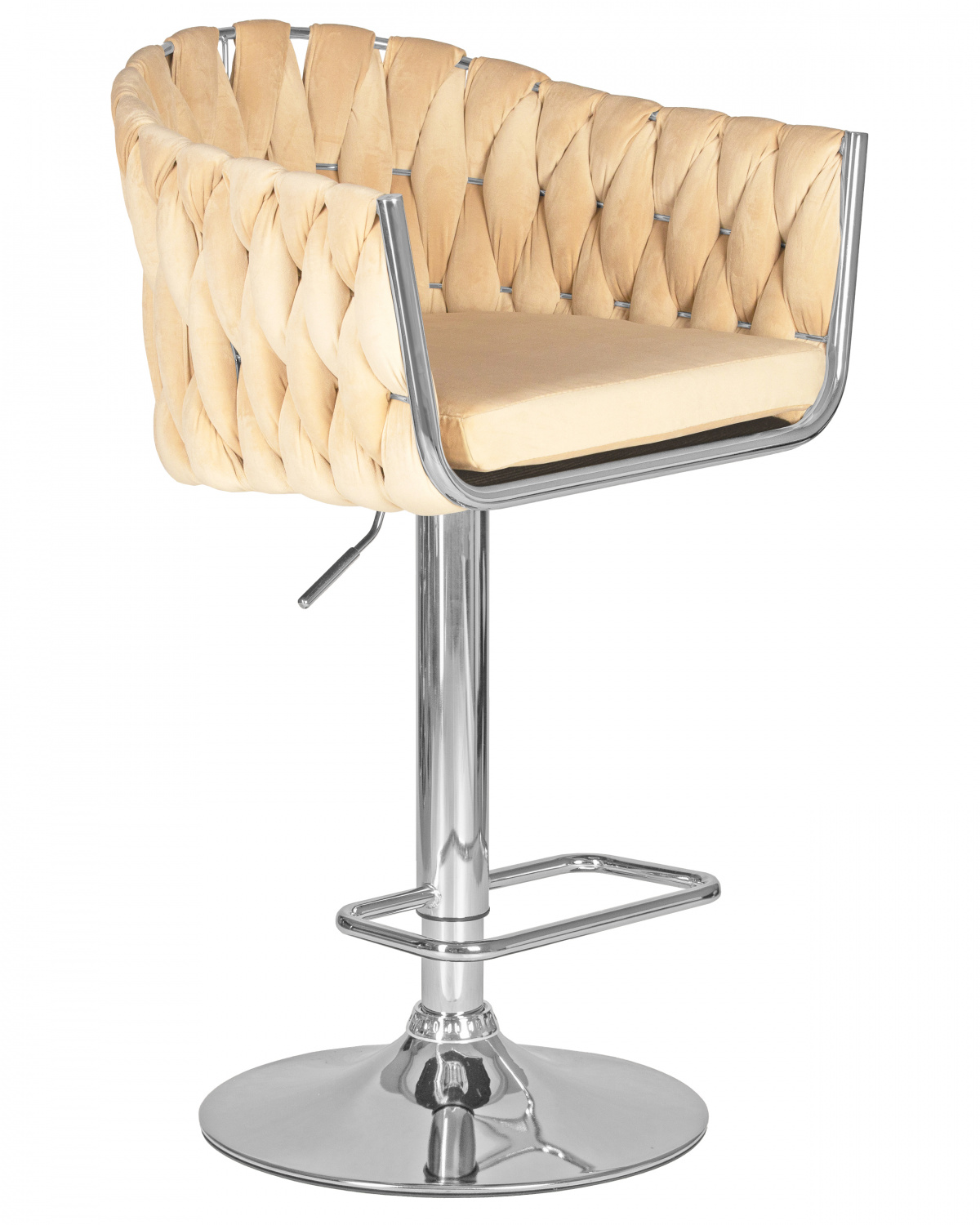 Стул барный DOBRIN MARCEL, бежевый велюр (MJ9-10)