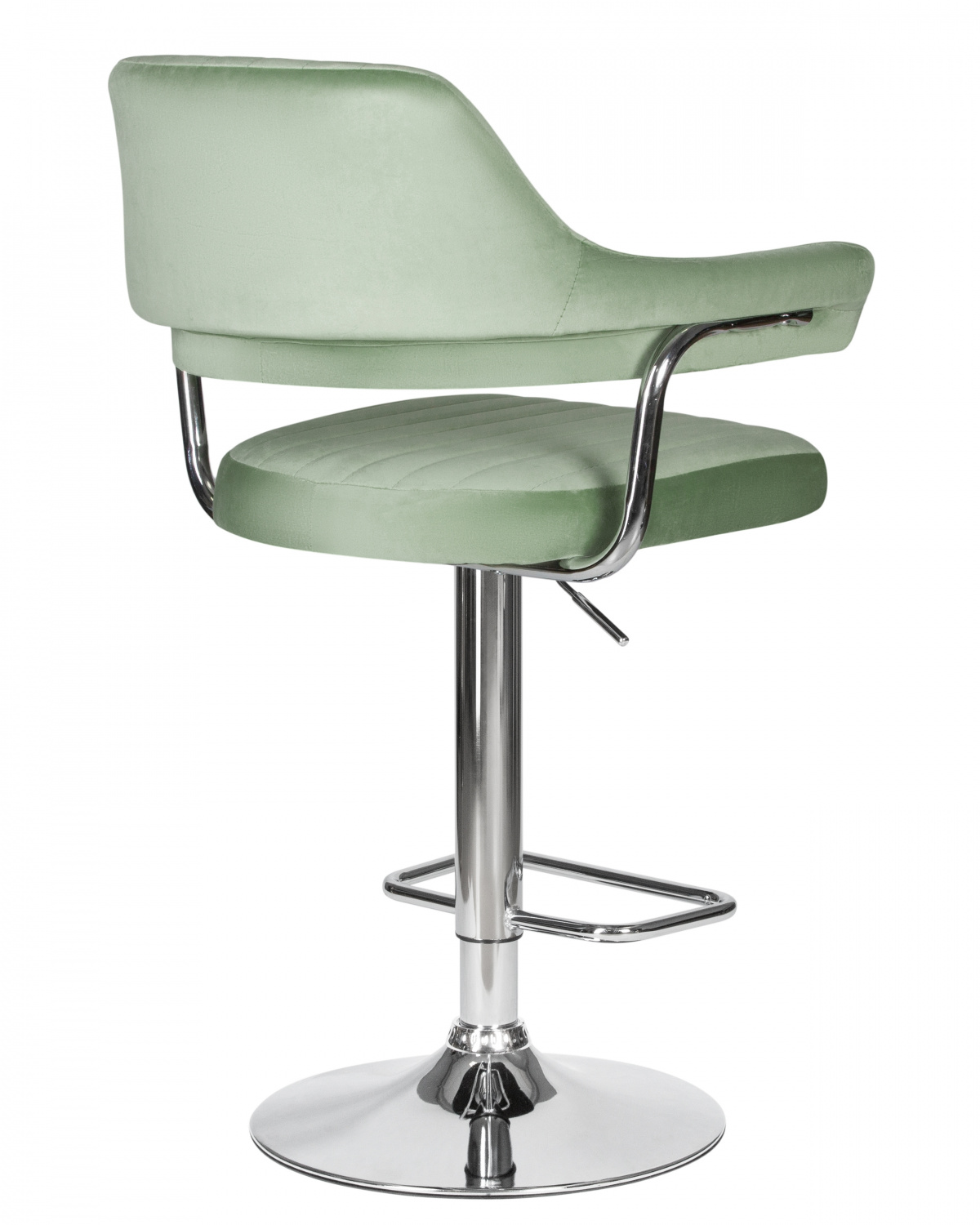 Стул барный DOBRIN CHARLY, пудрово-мятный велюр (MJ9-87)