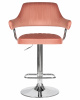 Стул барный DOBRIN CHARLY, пудрово-розовый велюр (MJ9-32)