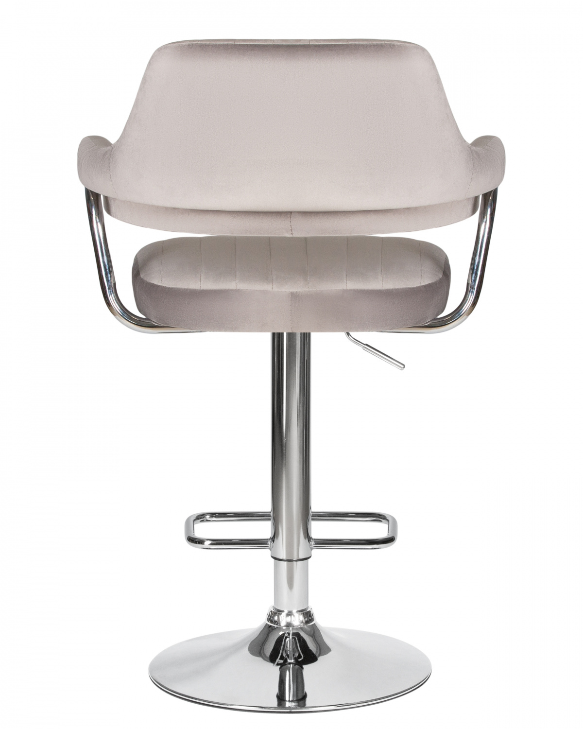 Стул барный DOBRIN CHARLY, серый велюр (MJ9-75)