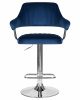 Стул барный DOBRIN CHARLY, синий велюр (MJ9-117)