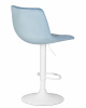 Стул барный DOBRIN TAILOR WHITE, пудрово-голубой велюр (MJ9-74)