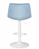 Стул барный DOBRIN TAILOR WHITE, пудрово-голубой велюр (MJ9-74)