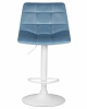Стул барный DOBRIN TAILOR WHITE, пудрово-голубой велюр (MJ9-74)