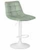 Стул барный DOBRIN TAILOR WHITE, пудрово-мятный велюр (MJ9-87)