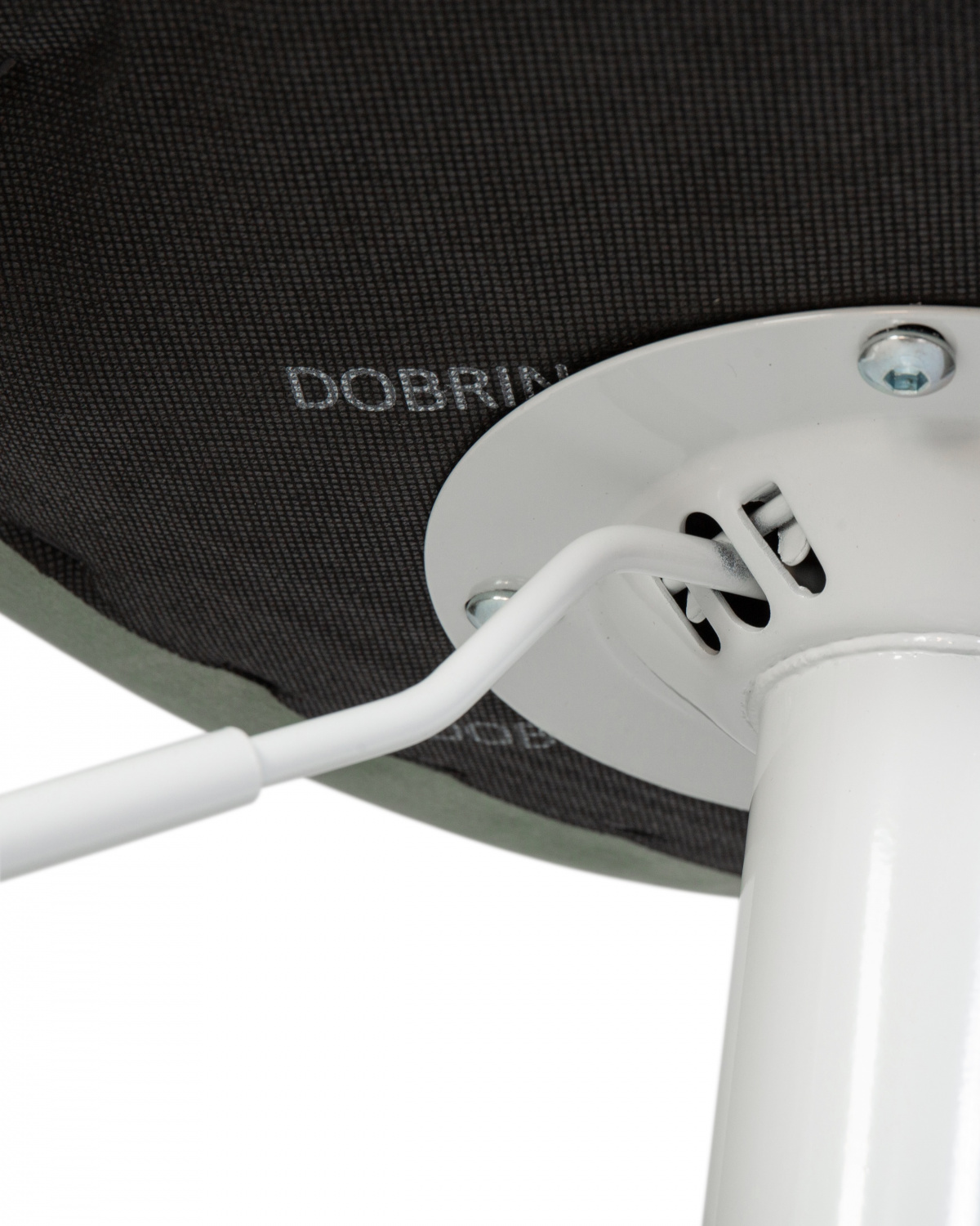 Стул барный DOBRIN TAILOR WHITE, пудрово-мятный велюр (MJ9-87)