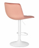 Стул барный DOBRIN TAILOR WHITE, пудрово-розовый велюр (MJ9-32)