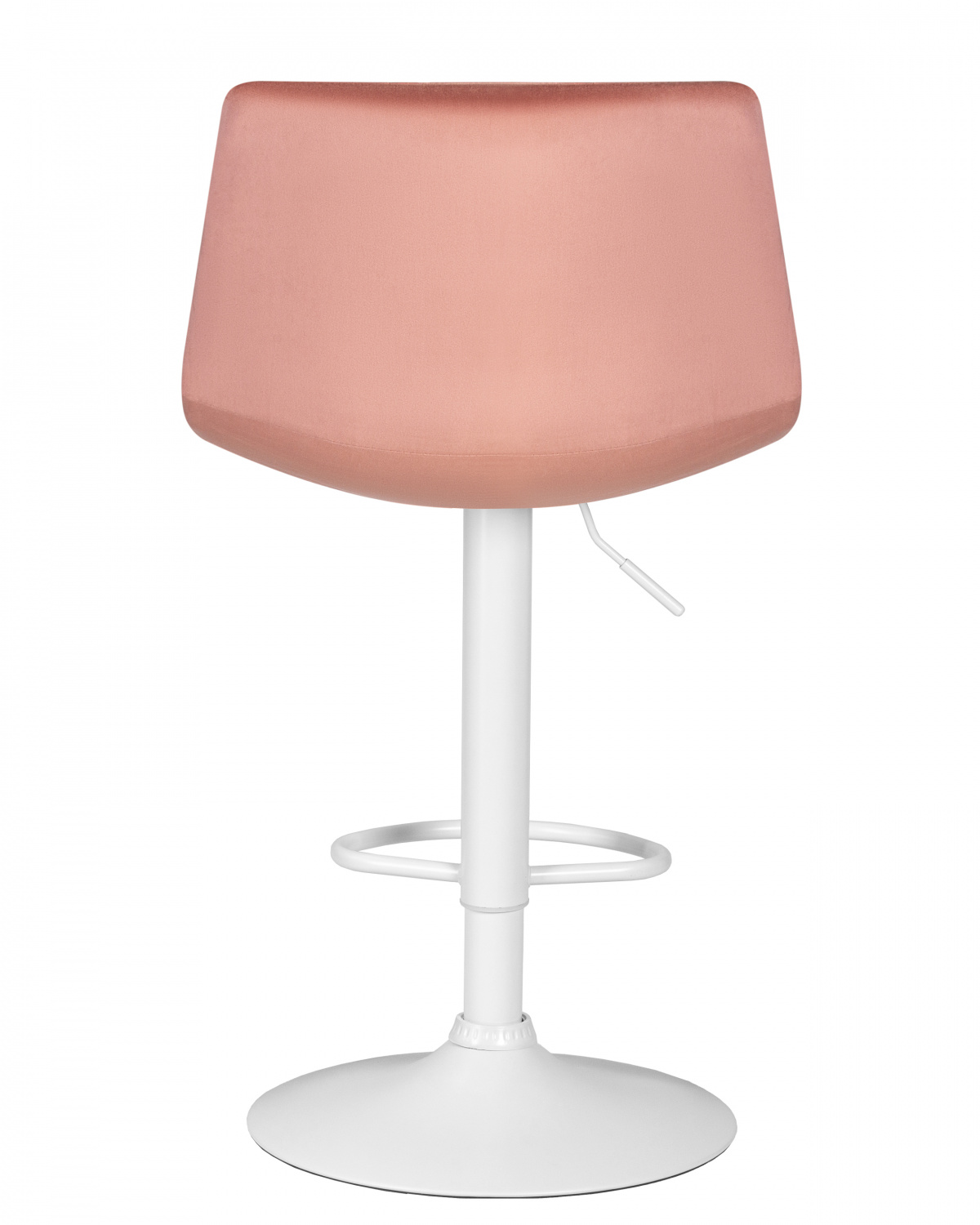 Стул барный DOBRIN TAILOR WHITE, пудрово-розовый велюр (MJ9-32)