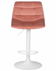 Стул барный DOBRIN TAILOR WHITE, пудрово-розовый велюр (MJ9-32)