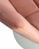 Стул барный DOBRIN TAILOR WHITE, пудрово-розовый велюр (MJ9-32)