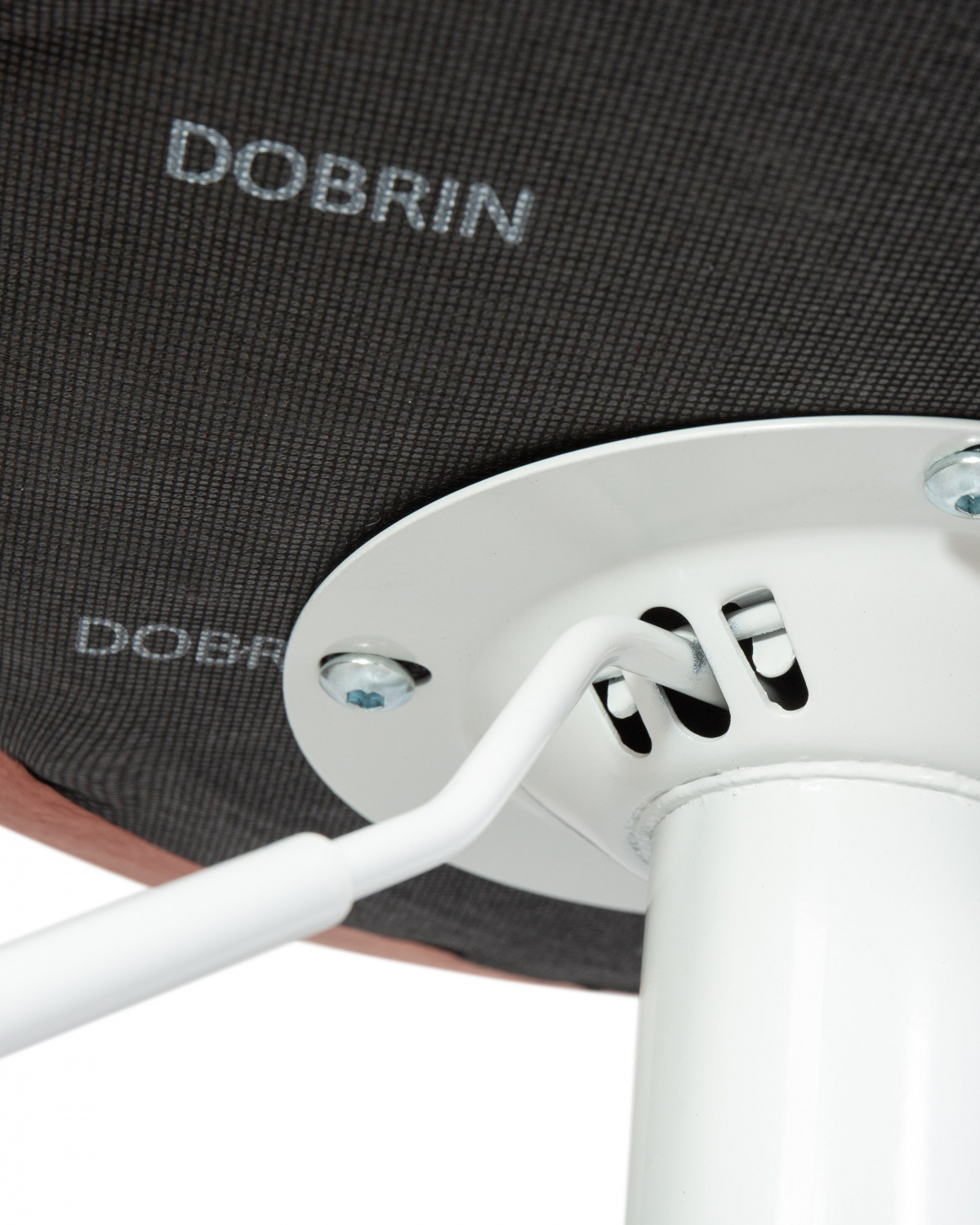 Стул барный DOBRIN TAILOR WHITE, пудрово-розовый велюр (MJ9-32)