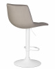 Стул барный DOBRIN TAILOR WHITE, серый велюр (MJ9-75)