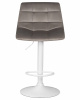 Стул барный DOBRIN TAILOR WHITE, серый велюр (MJ9-75)
