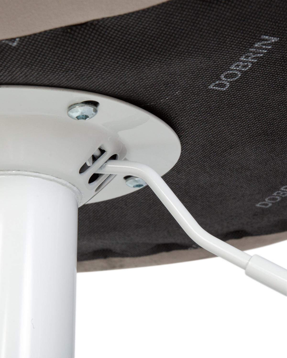 Стул барный DOBRIN TAILOR WHITE, серый велюр (MJ9-75)