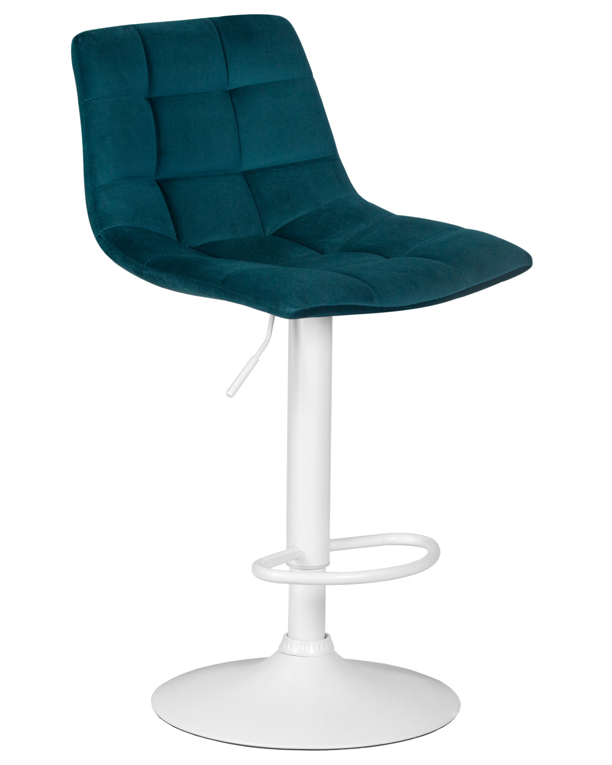 Стул барный DOBRIN TAILOR WHITE, морской волны велюр (MJ9-99)