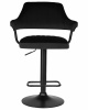 Стул барный DOBRIN CHARLY BLACK, черный велюр (MJ9-101)