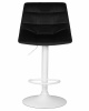 Стул барный DOBRIN TAILOR WHITE, черный велюр (MJ9-101)