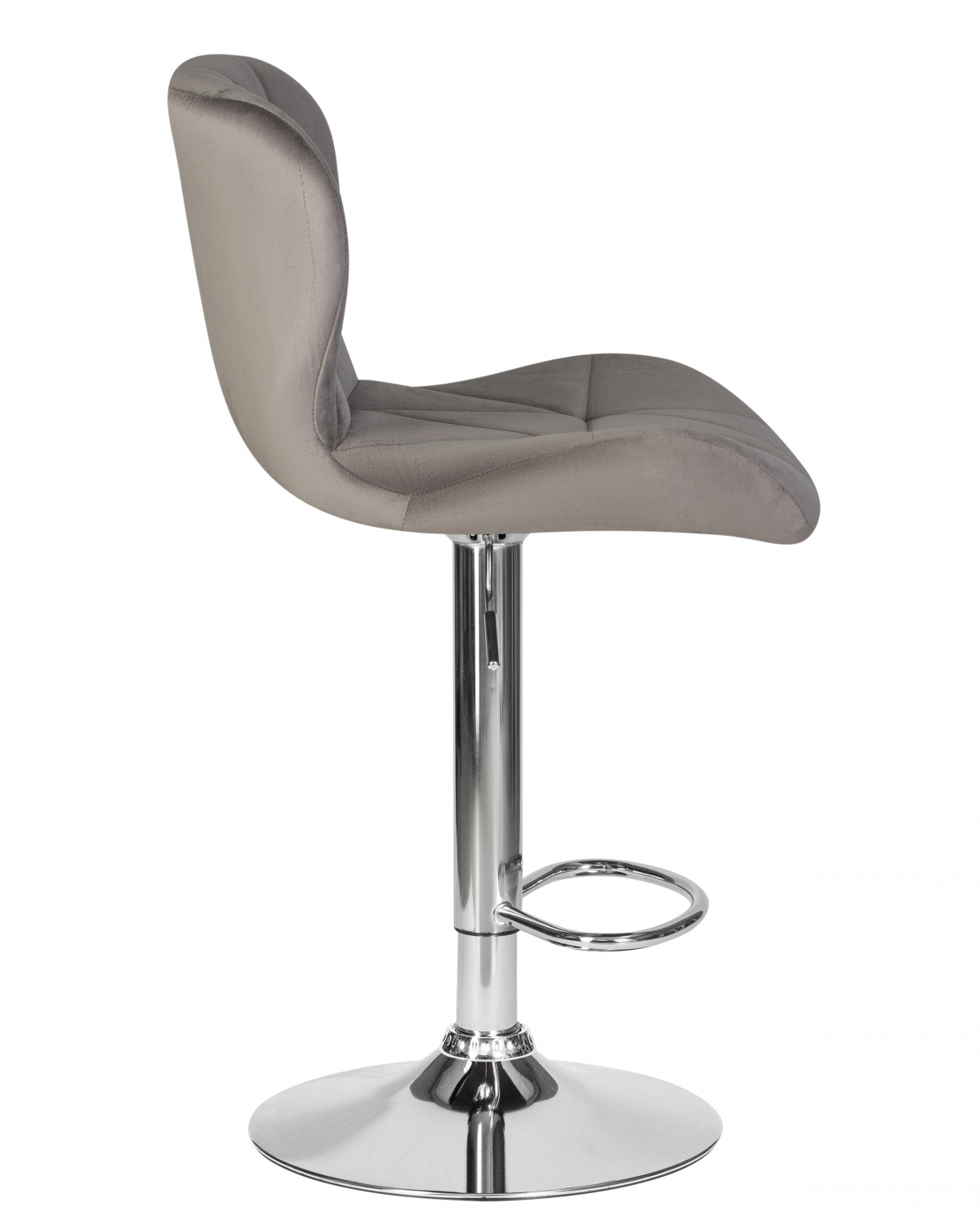 Стул барный DOBRIN BARNY, серый велюр (MJ9-75)