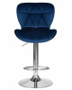 Стул барный DOBRIN BARNY, синий велюр (MJ9-117)