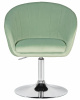 Кресло дизайнерское DOBRIN EDISON, мятный велюр (1922-8)