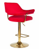 Стул барный DOBRIN CHARLY GOLD, красный велюр (MJ9-45)