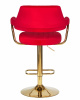 Стул барный DOBRIN CHARLY GOLD, красный велюр (MJ9-45)