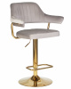 Стул барный DOBRIN CHARLY GOLD, серый велюр (MJ9-75)