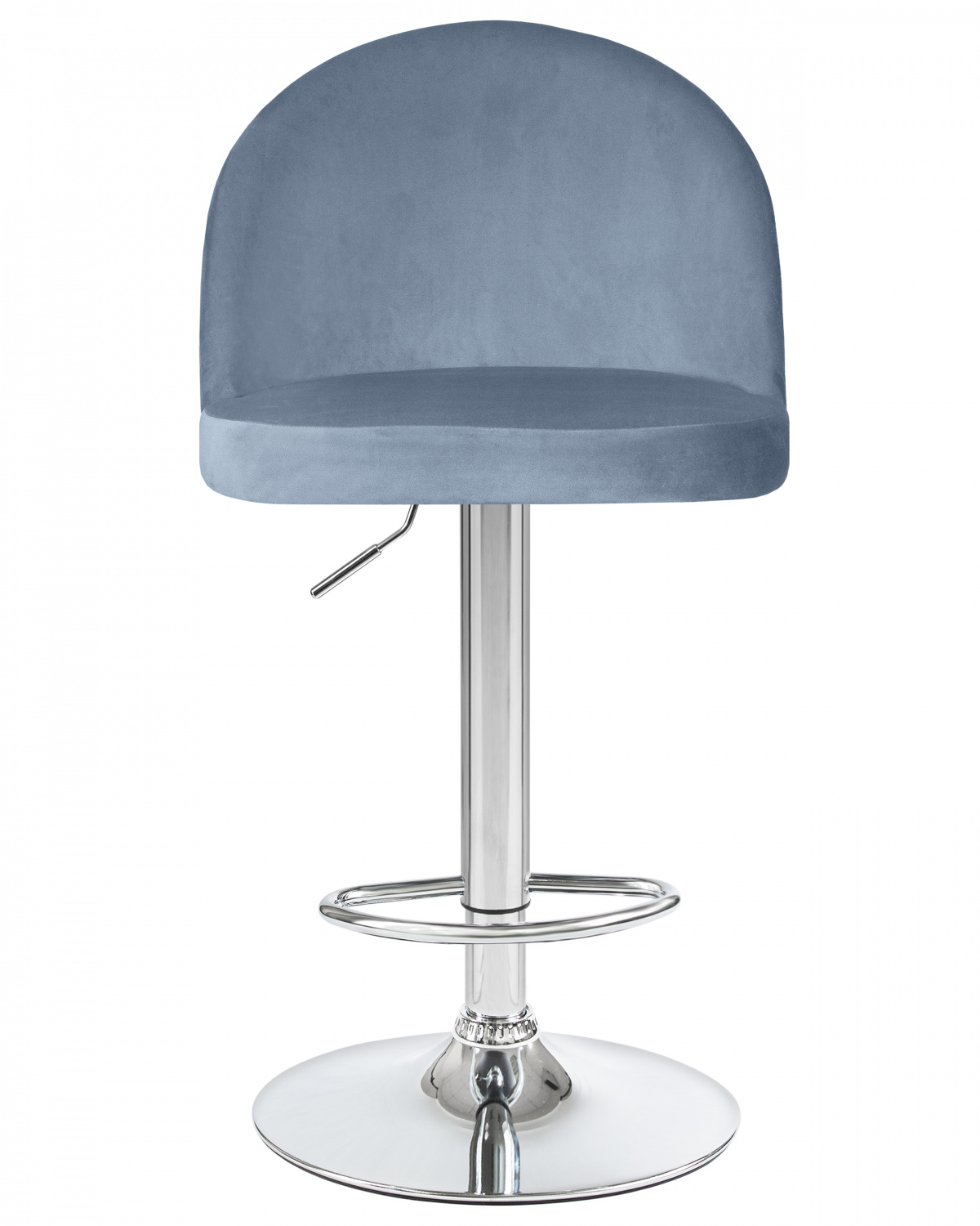 Стул барный DOBRIN MILANA, пудрово-голубой велюр (MJ9-74)