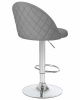 Стул барный DOBRIN MILANA, серый велюр (MJ9-75)