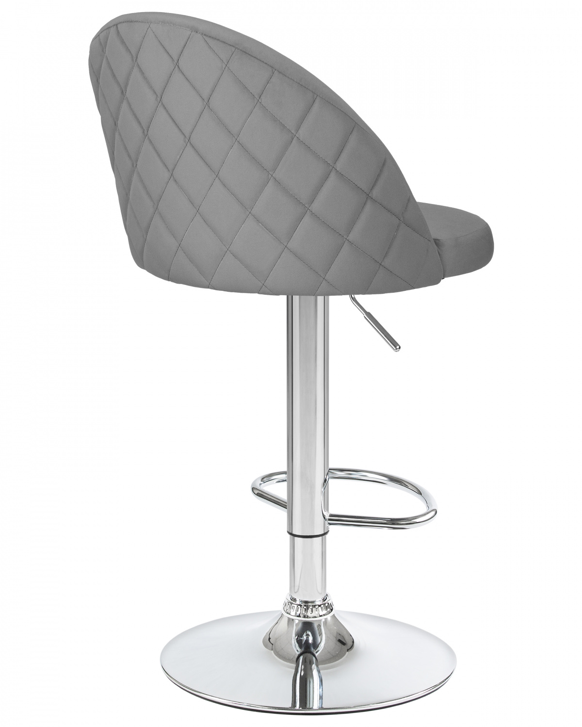 Стул барный DOBRIN MILANA, серый велюр (MJ9-75)