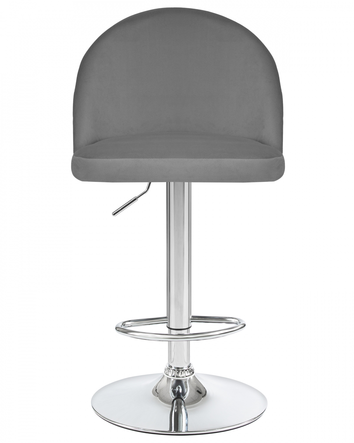 Стул барный DOBRIN MILANA, серый велюр (MJ9-75)